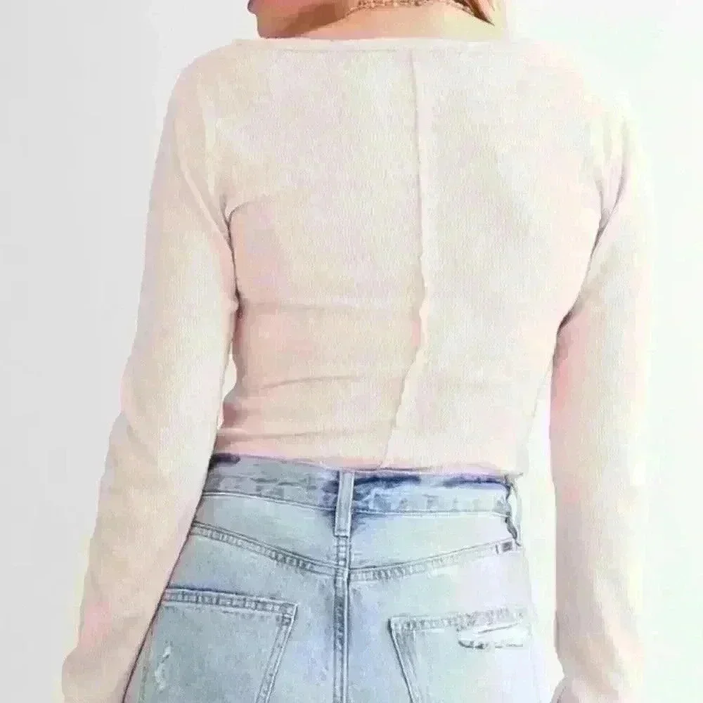 NWT Free People Sloane Bodysuit pink nectar